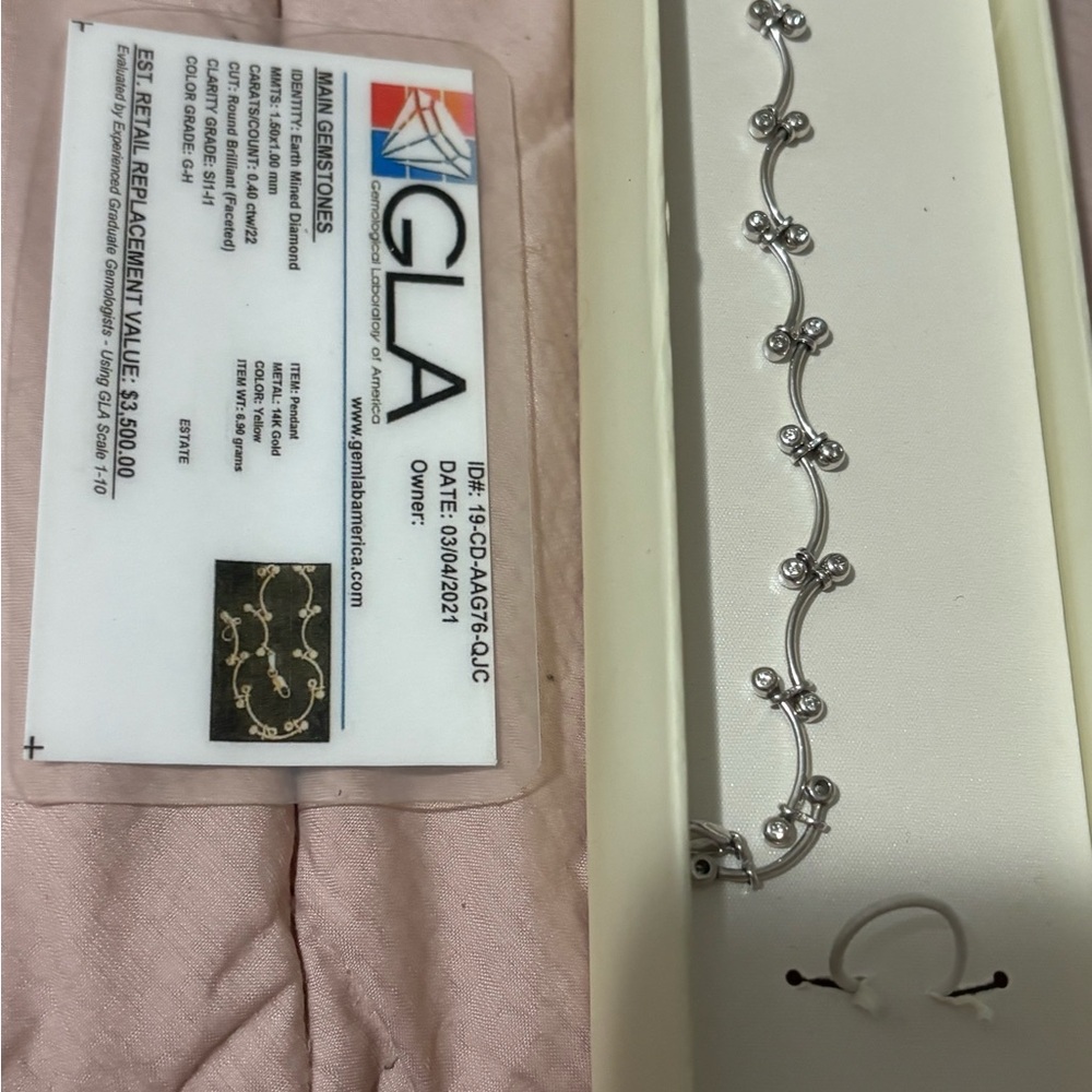 14k gold Bracelet with diamonds